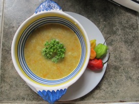 Gungo pea & Cauliflower soup